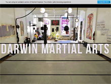 Tablet Screenshot of darwinmartialarts.com